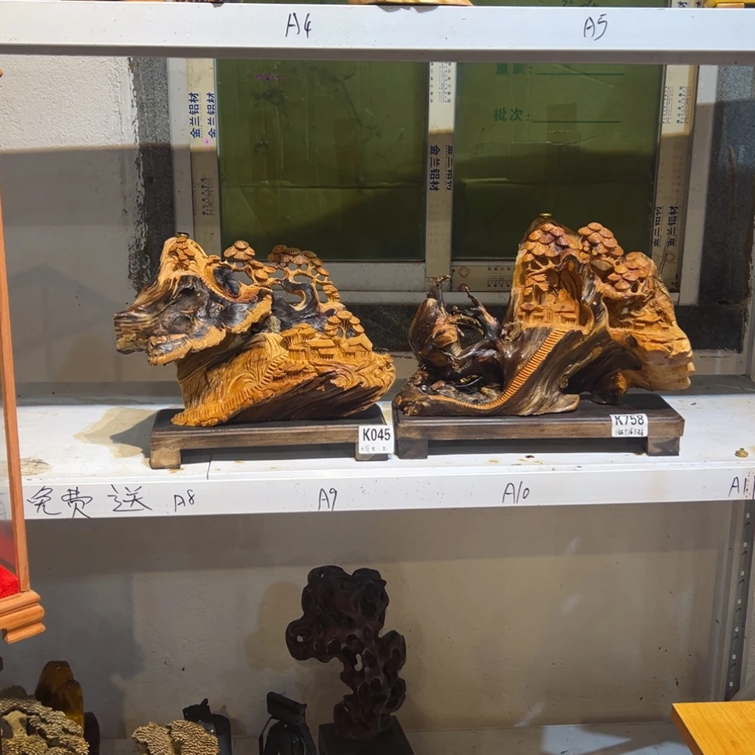 A***叔柏木（崖柏）山水居家摆件