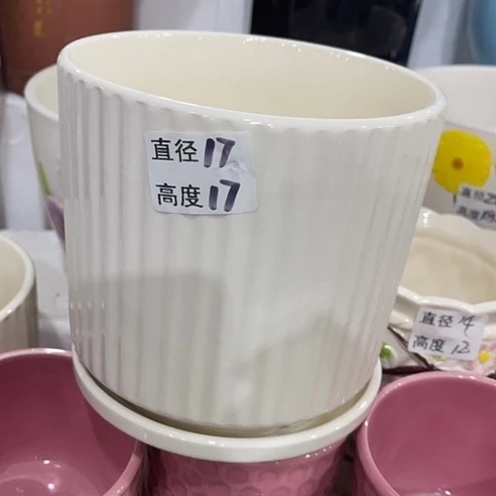 多肉绿植陶瓷花盆9.9包邮，有孔