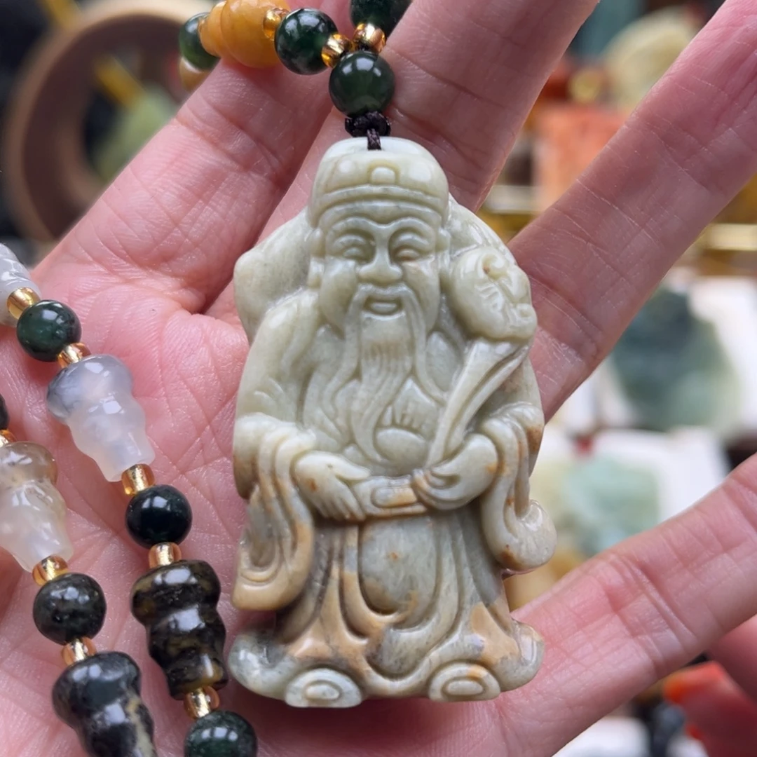 岫玉未镶嵌挂件挂件