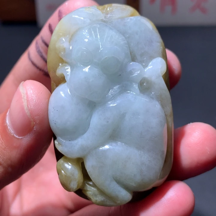 翡翠未镶嵌颈饰保真天然a货翡翠