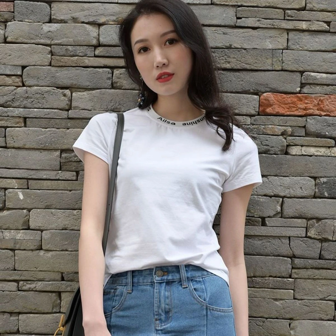 阿家专柜正品国标领基础打底时尚百搭女T恤 5300313-1032061-001