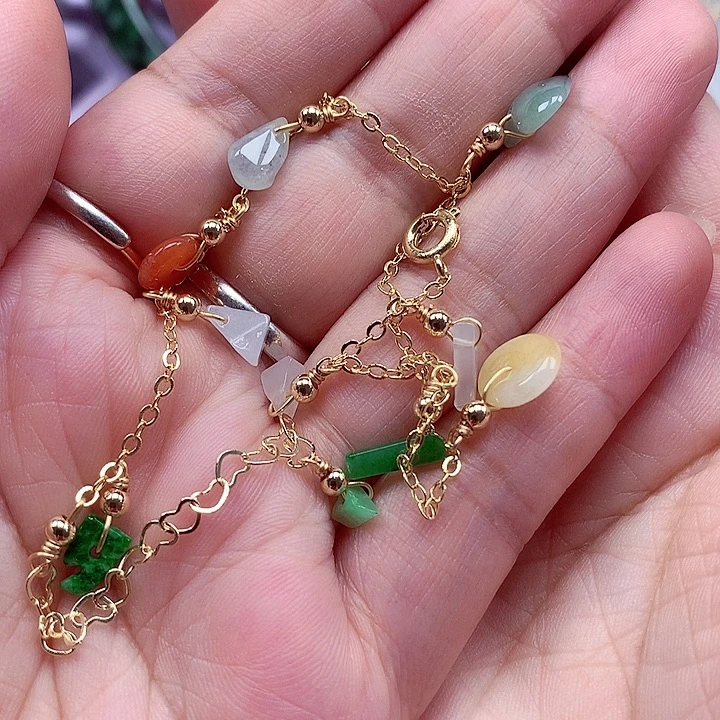 颈饰未镶嵌翡翠翡翠