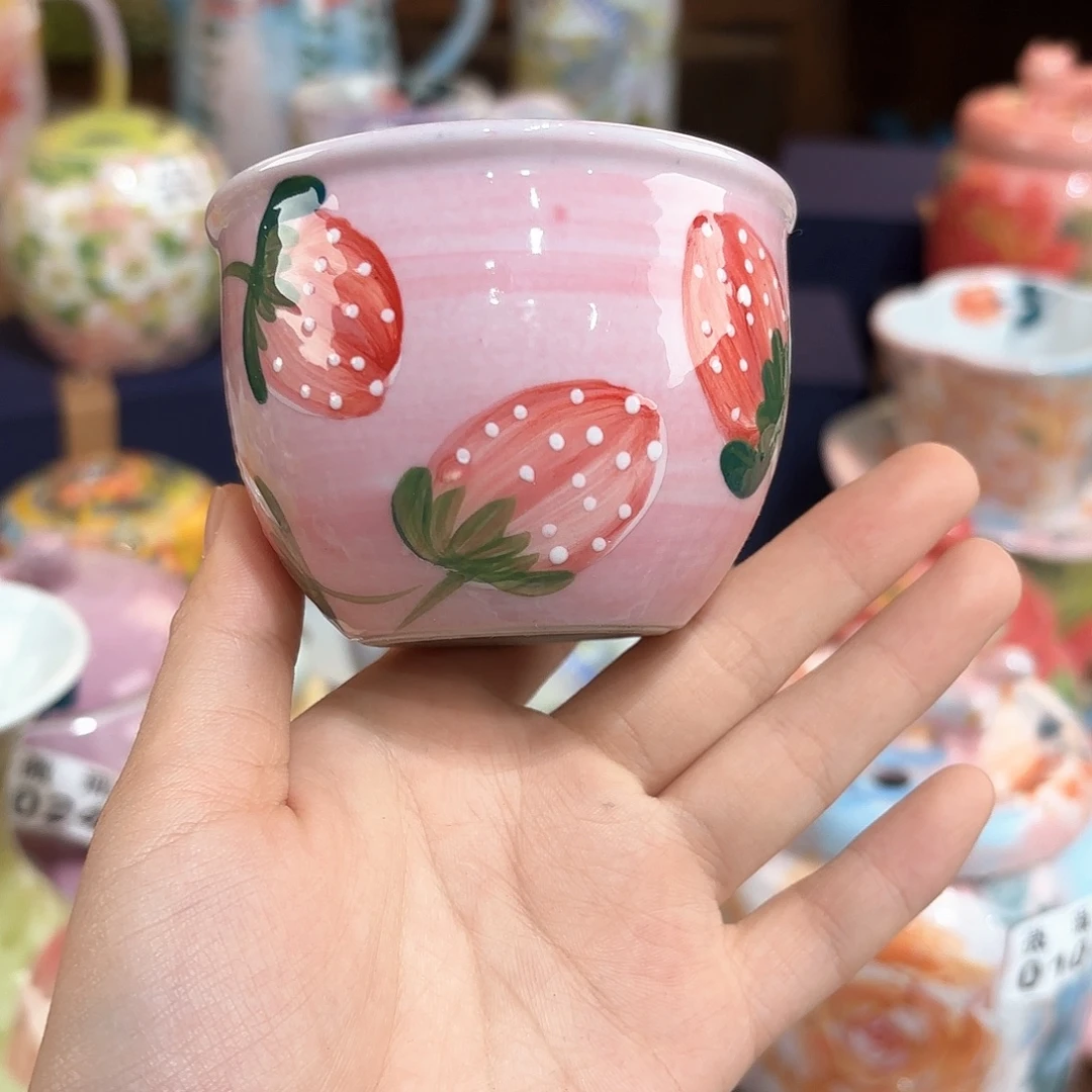 景德镇手绘高温釉下彩陶瓷茶具