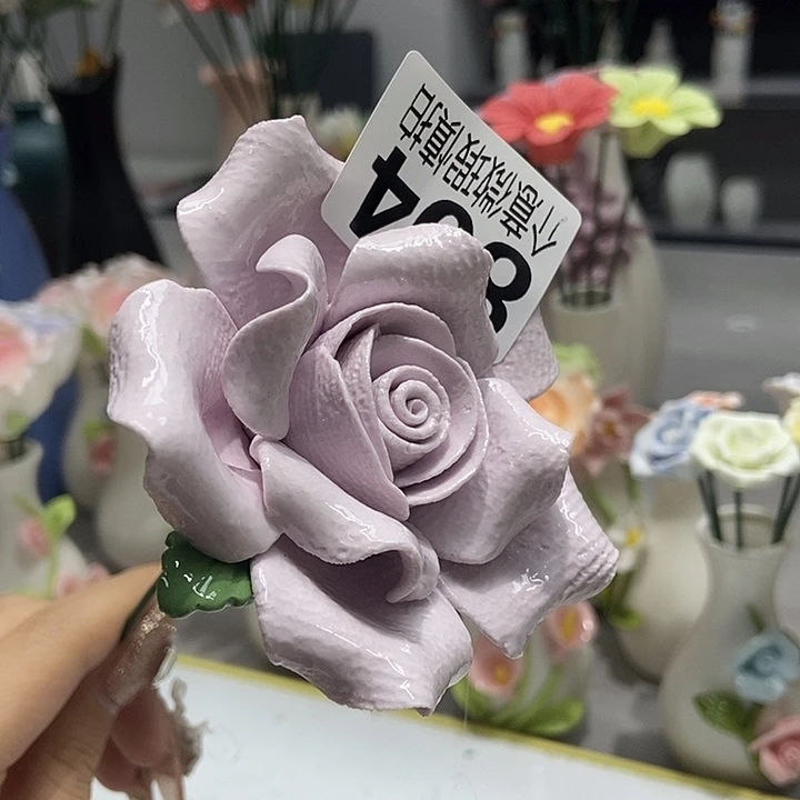 陶瓷纯手工捏花设计