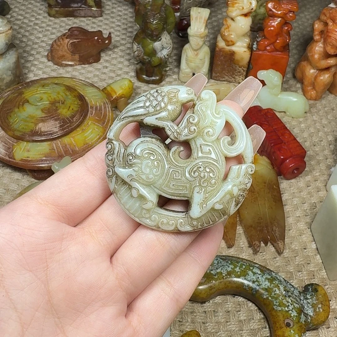 白玉菩提吊坠挂件