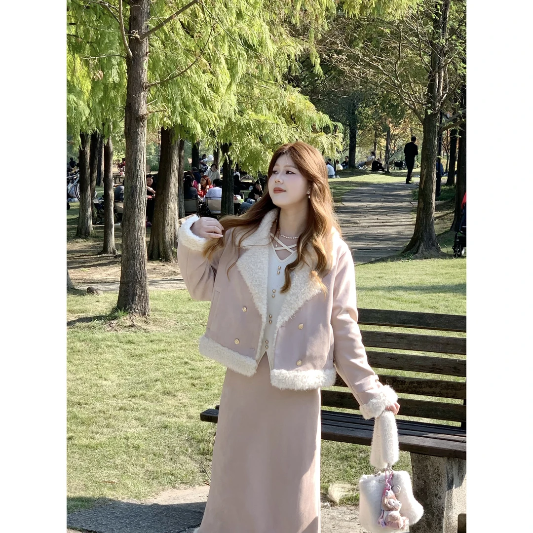 楠序迪迪微胖女装 2025冬季时尚减龄小香风显瘦羽绒服外套DD11135