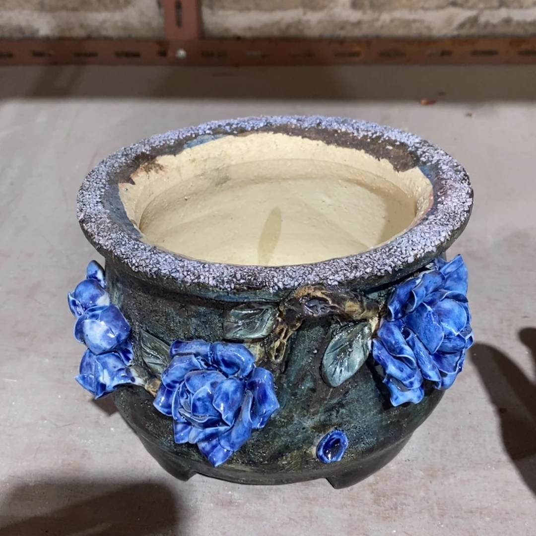 红陶青藤花器多肉花盆