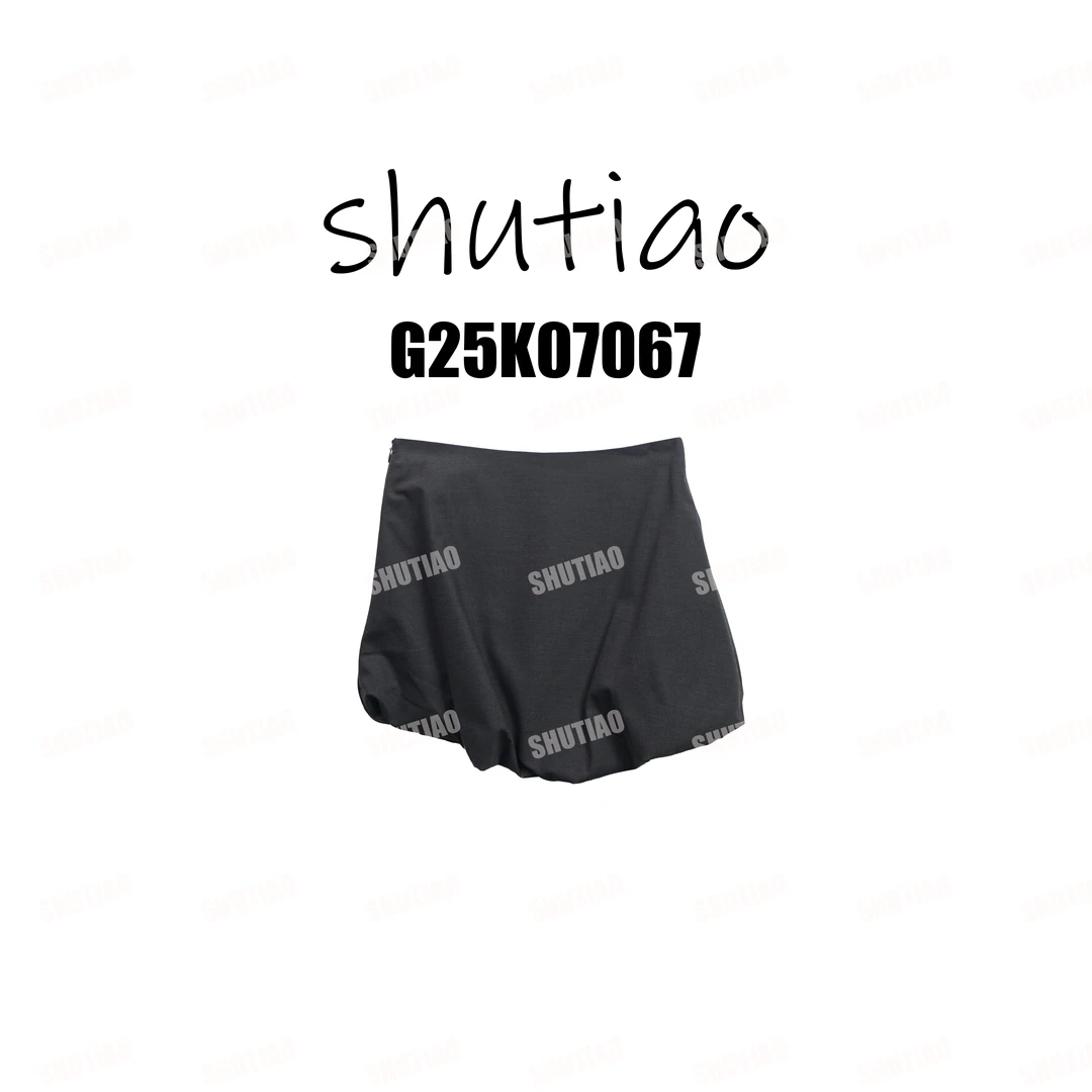 【SHUTIAO】2025冬季：新款小众设计款短裙G25K07067
