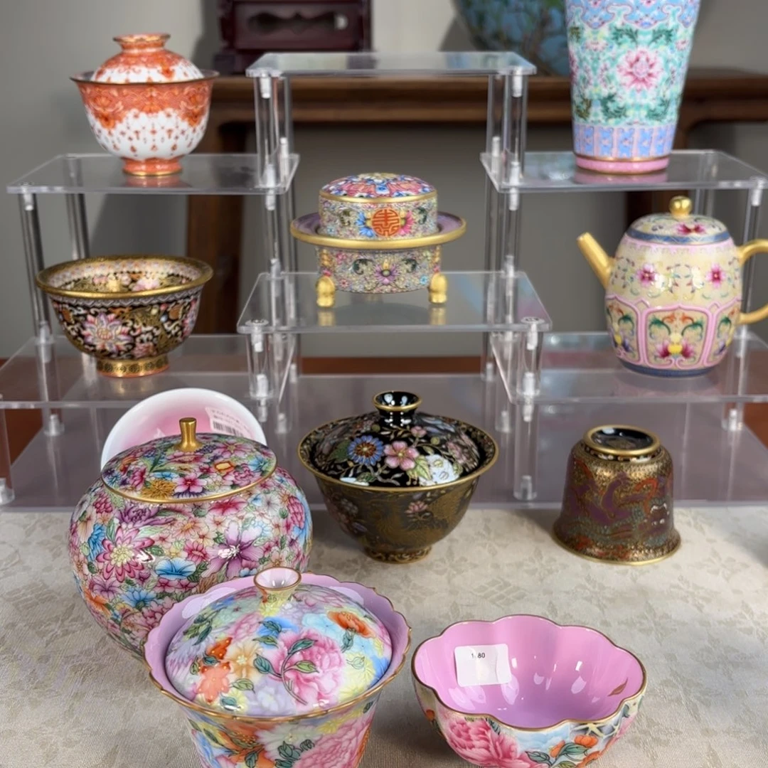 果***妈陶纯手工手绘 高端茶器