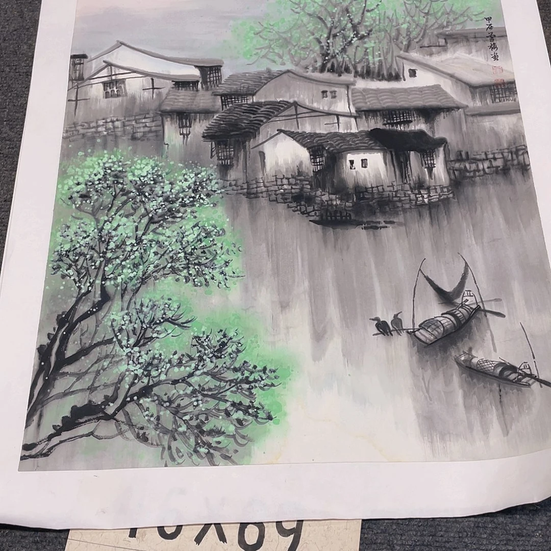 国画2.7平尺纯手绘国画作品