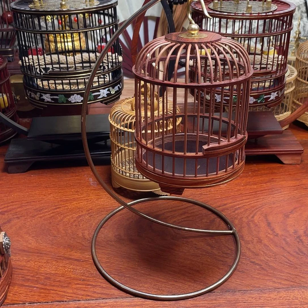 雪檀圆形蝈蝈笼福利款➕度铜架子