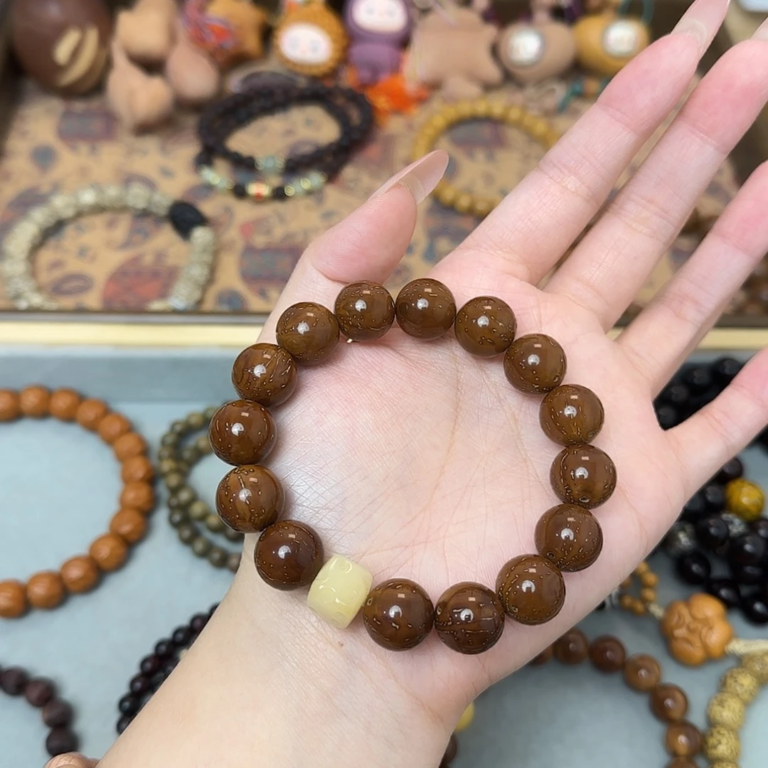 菩提手串/手链12mm紫金鼠