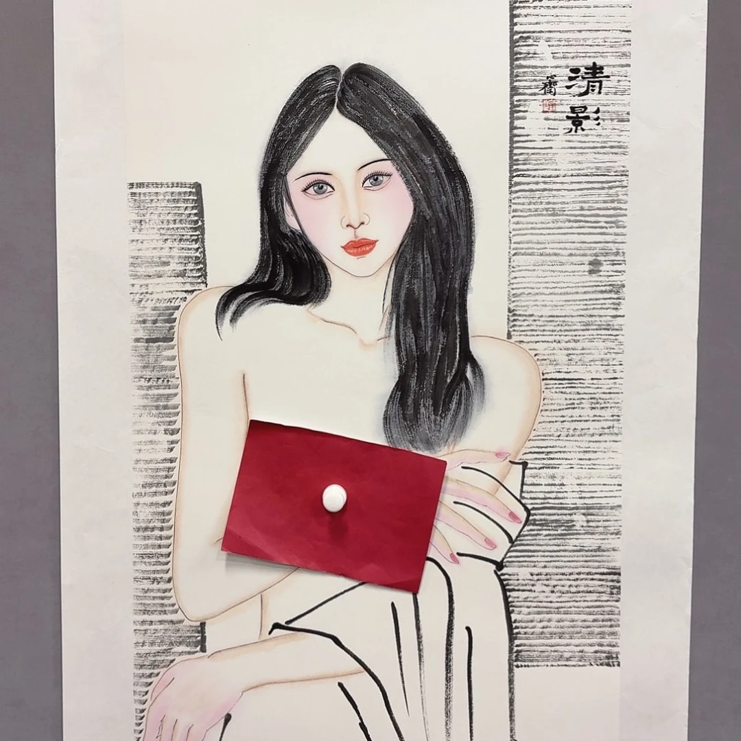 国画亲笔手绘放心去藏