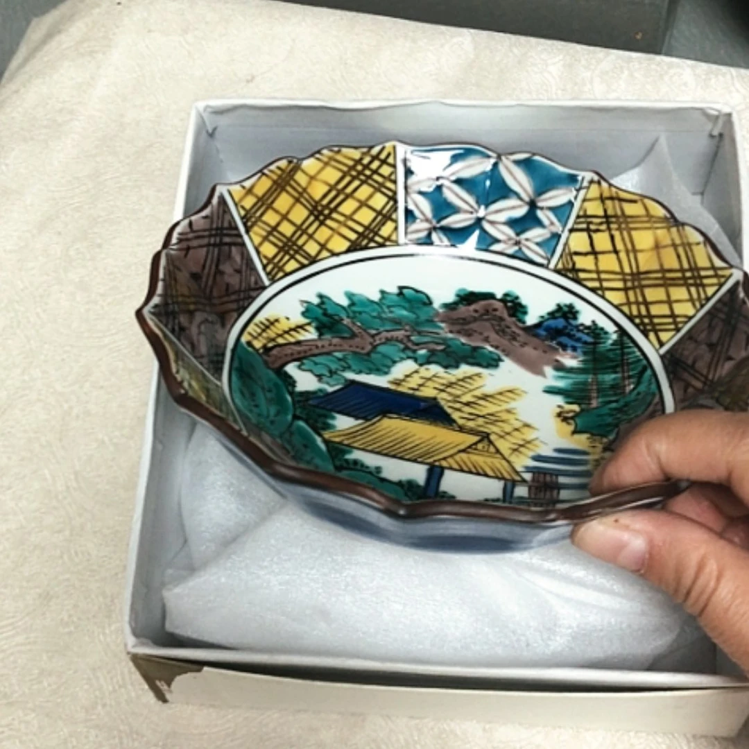 【闪购商品】碗直径16高5九谷烧水果钵