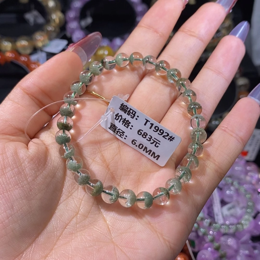 太***家水晶手链未镶嵌T1992#6mm