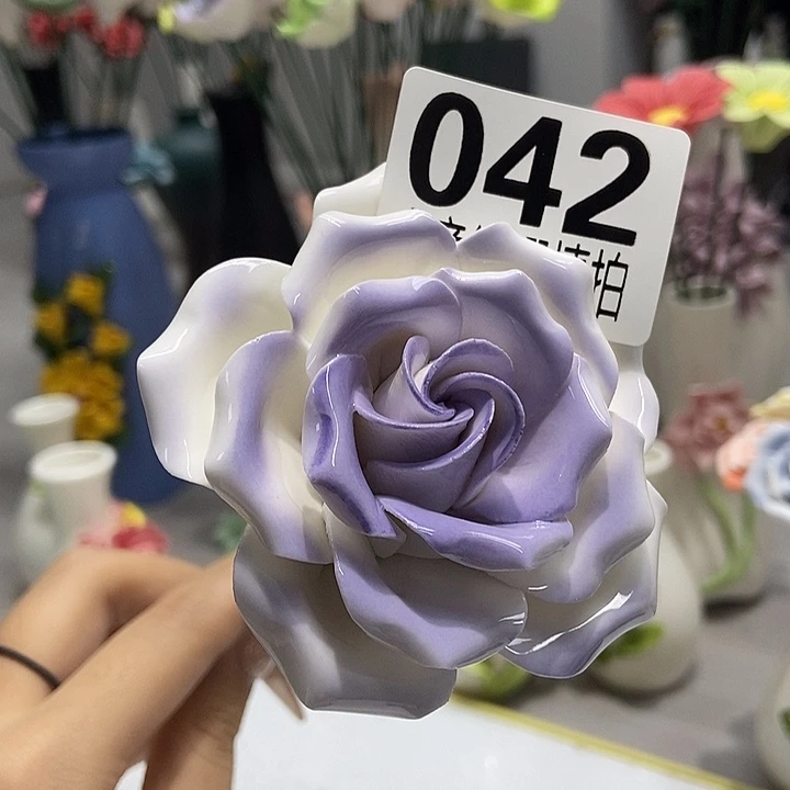 陶瓷纯手工捏花设计