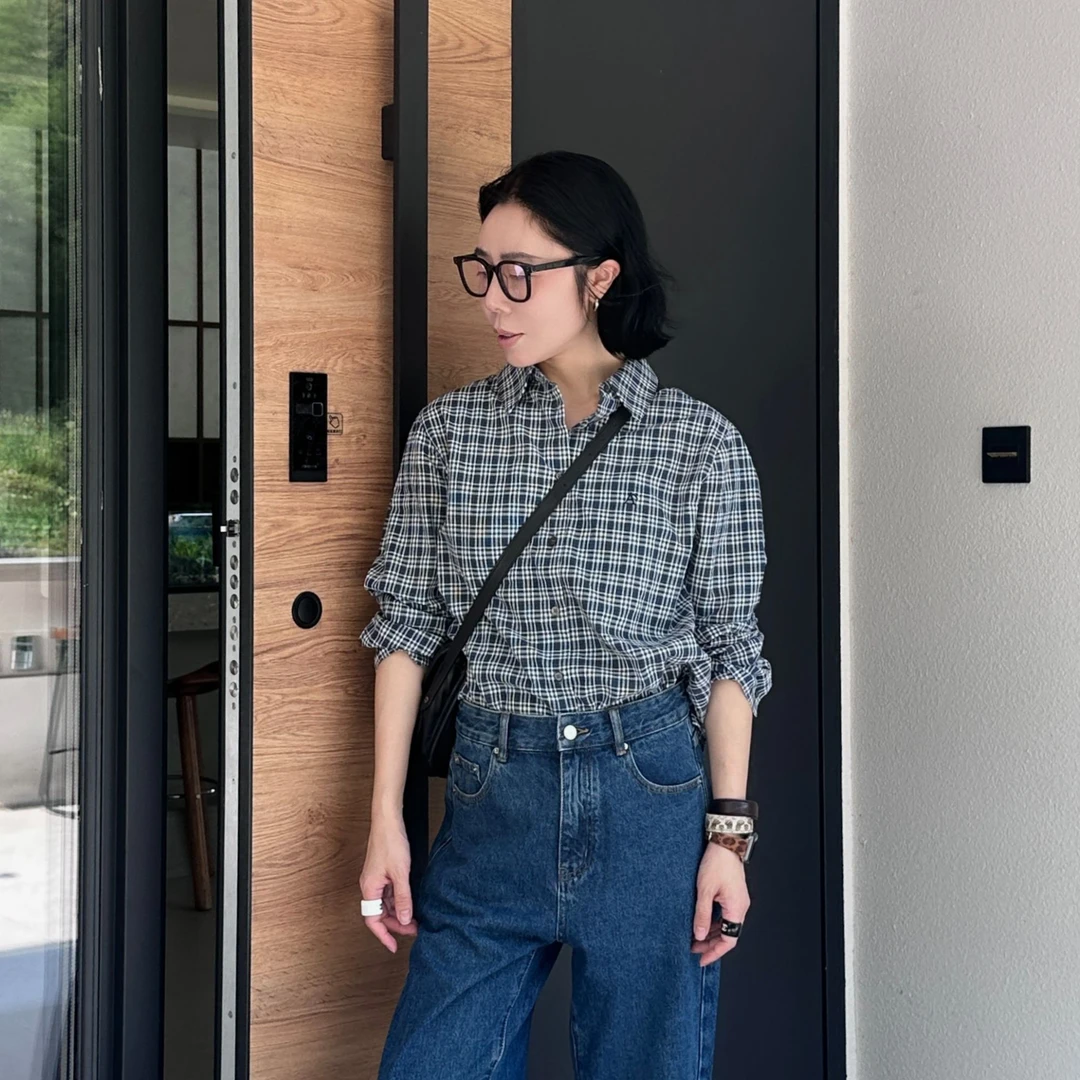 Without Memory【随性】百棉格子长袖衬衫WF081CS