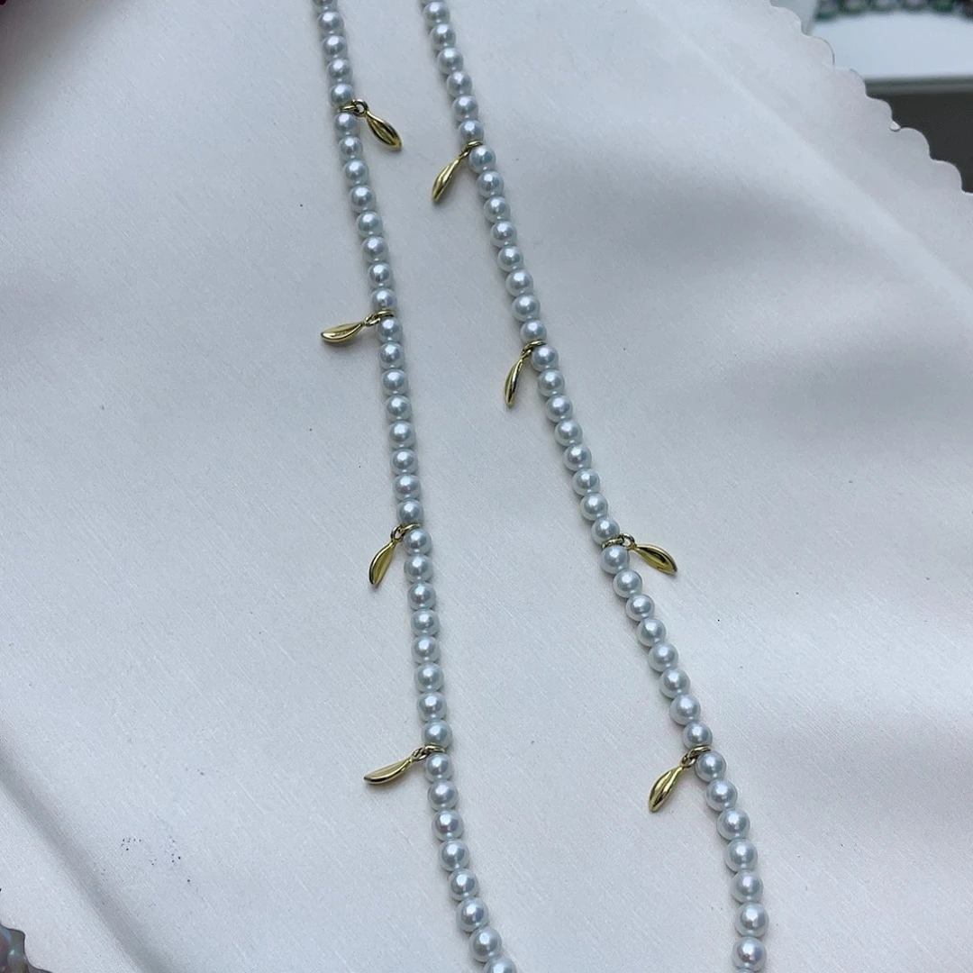 颈饰未镶嵌淡水珍珠w4