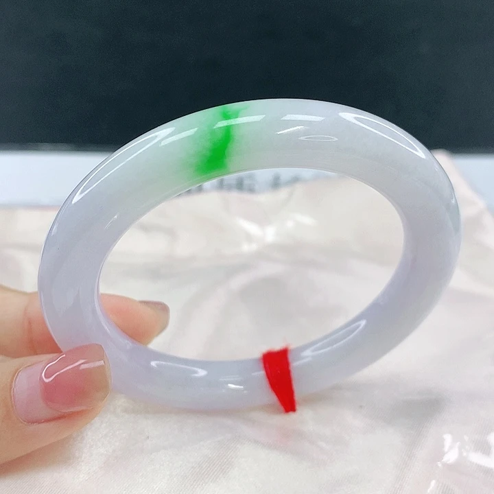 翡翠未镶嵌手镯圈56.4，04023