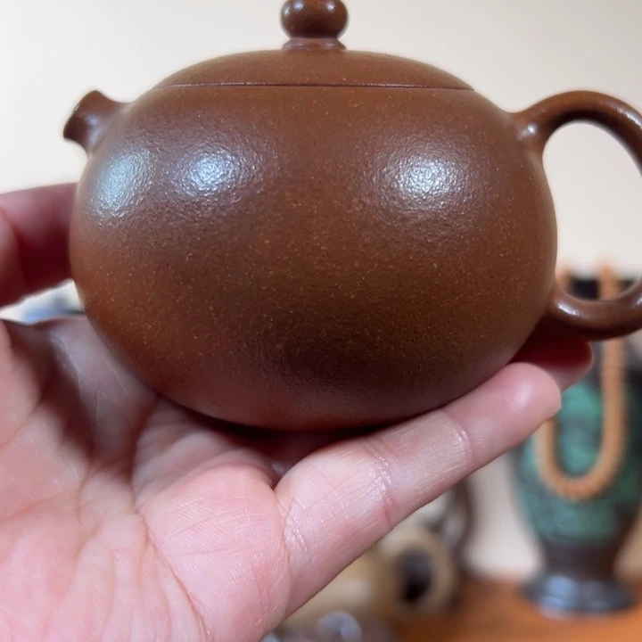 紫砂茶壶河豚降坡泥