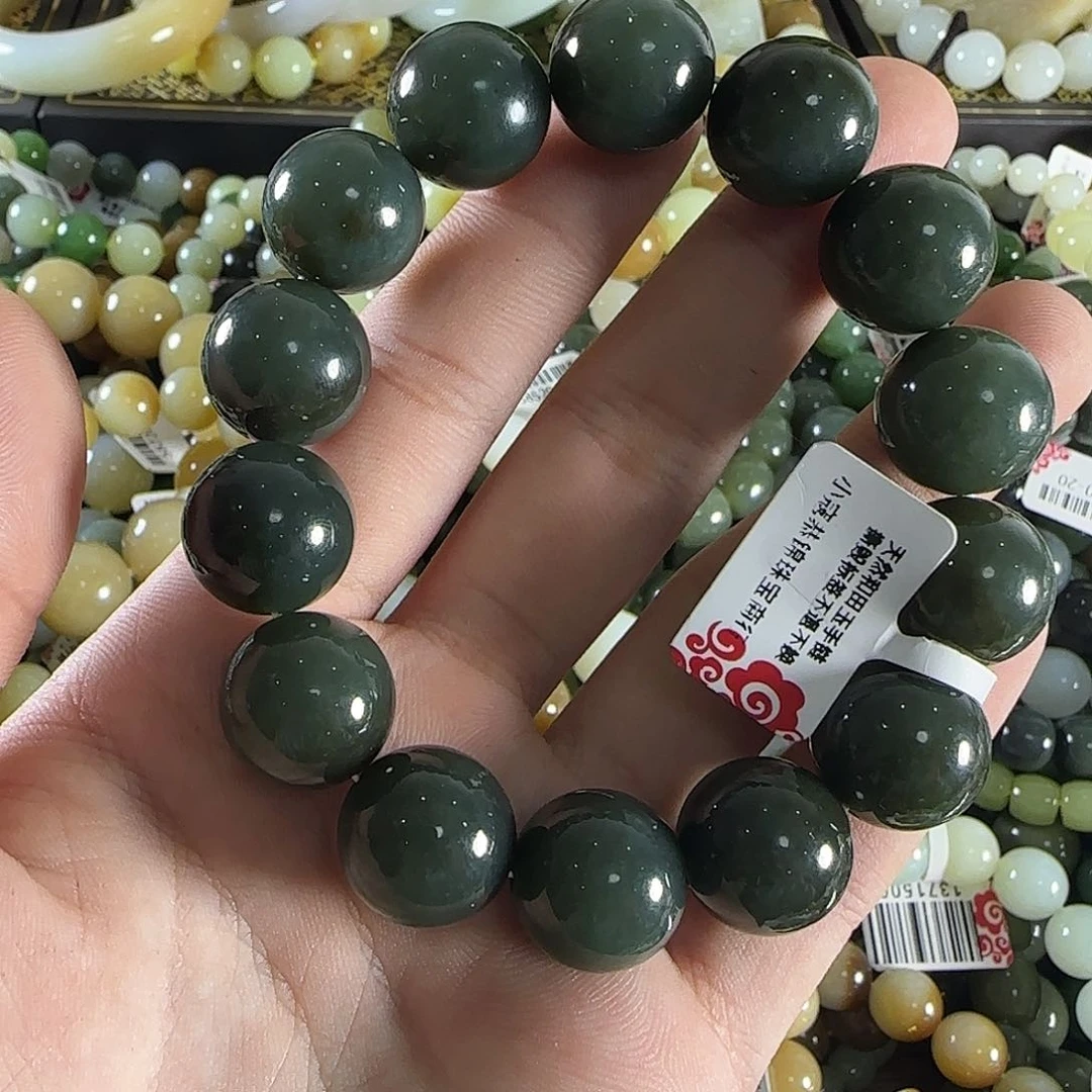 和田玉手链未镶嵌64