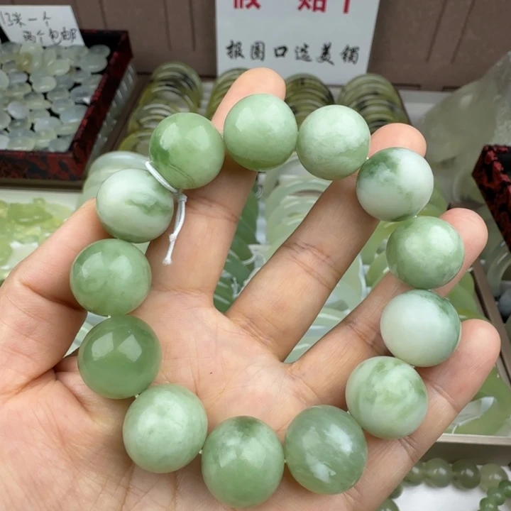 蛇纹石玉未镶嵌手链