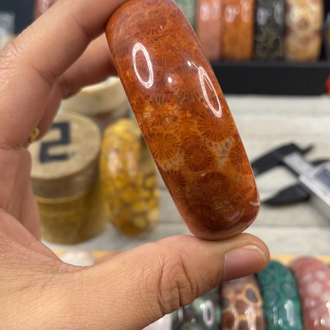 未镶嵌手镯硅化玉