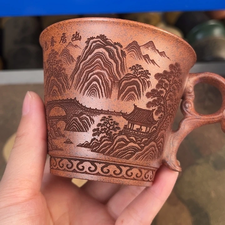 茶杯紫砂宜兴紫砂茶具正品