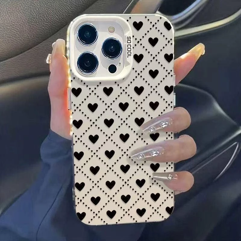 网红同款满屏爱心iPhone17苹果16pro手机壳15Plus元气壳13promax