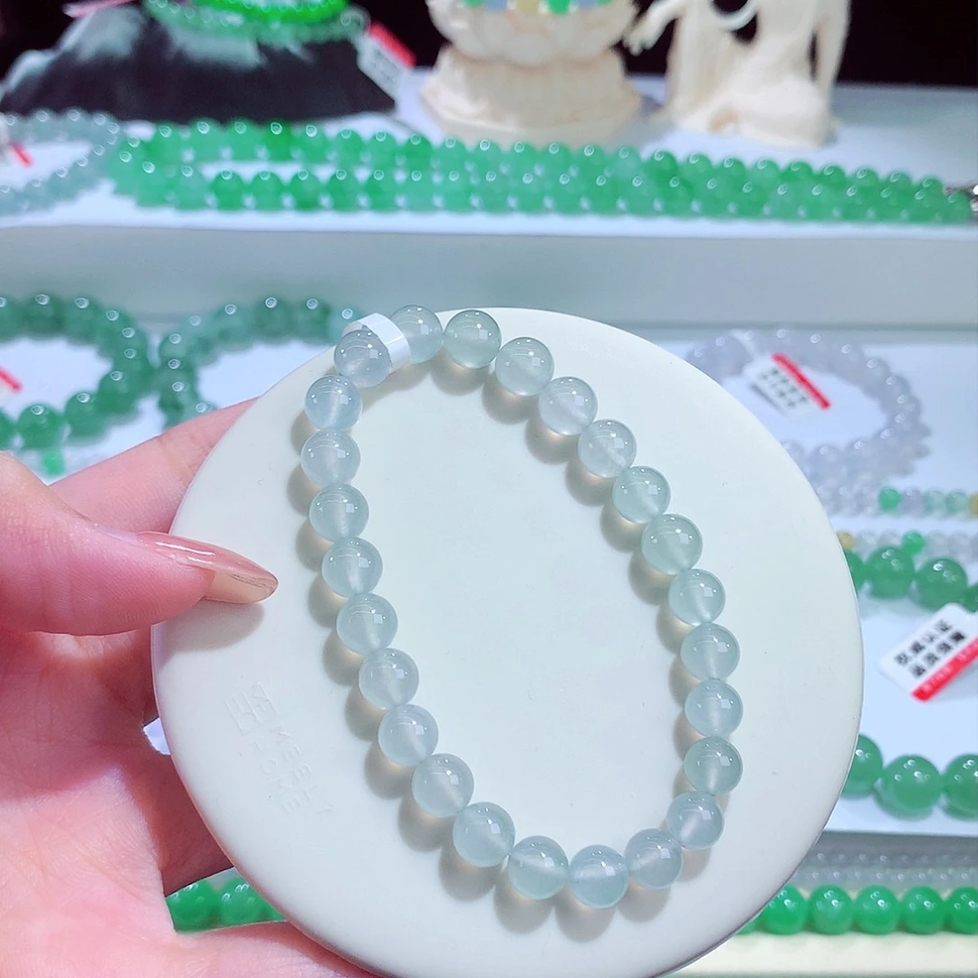 未镶嵌手链翡翠卡7+mm