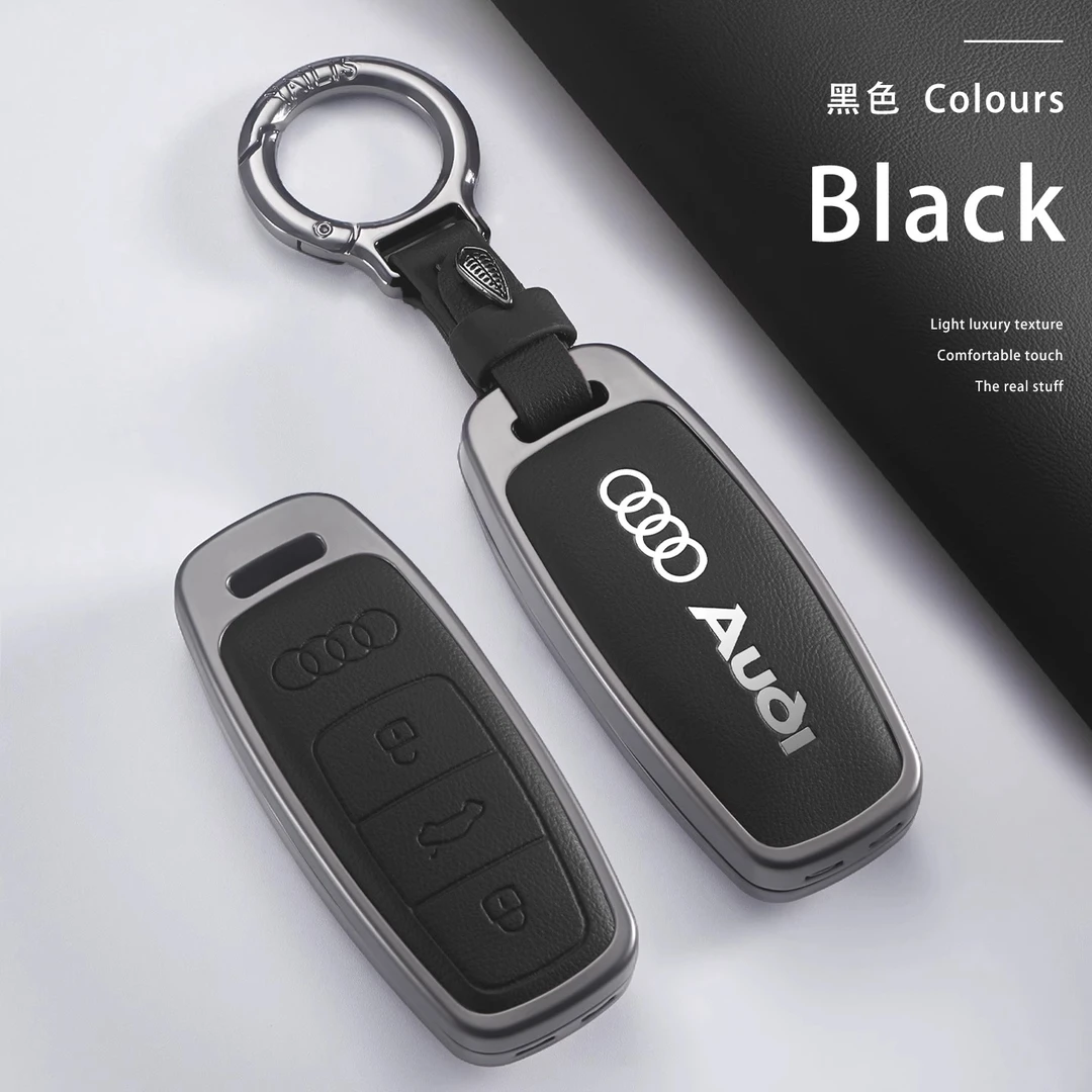 2025款奥迪A6L钥匙套A3 A7L Q7 A3L A8 Q4etron Q6 Q8高档车壳扣