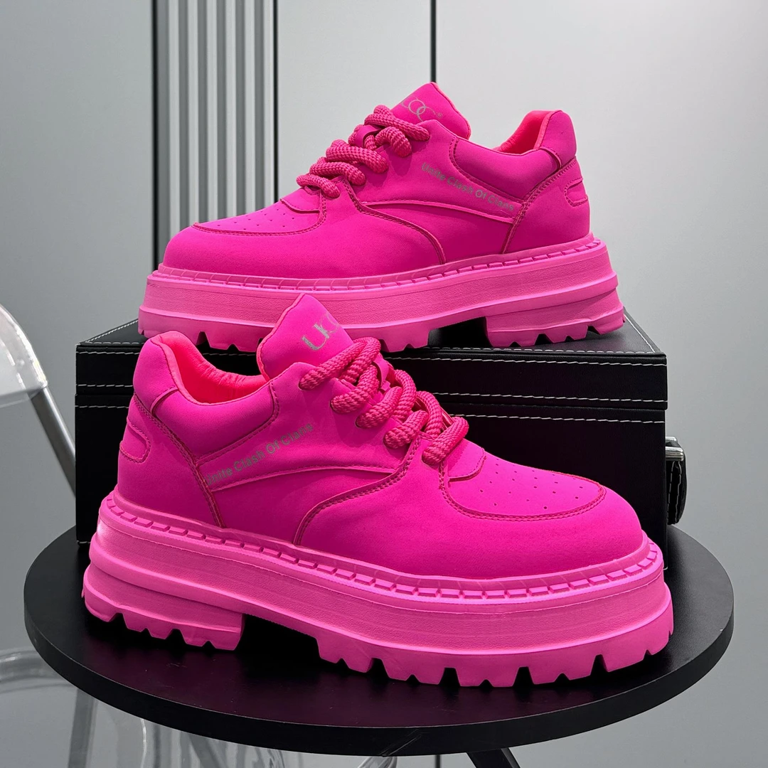 【香港HAOHONG国际馆】欧洲站男鞋2025夏季新款厚底内增高德比鞋