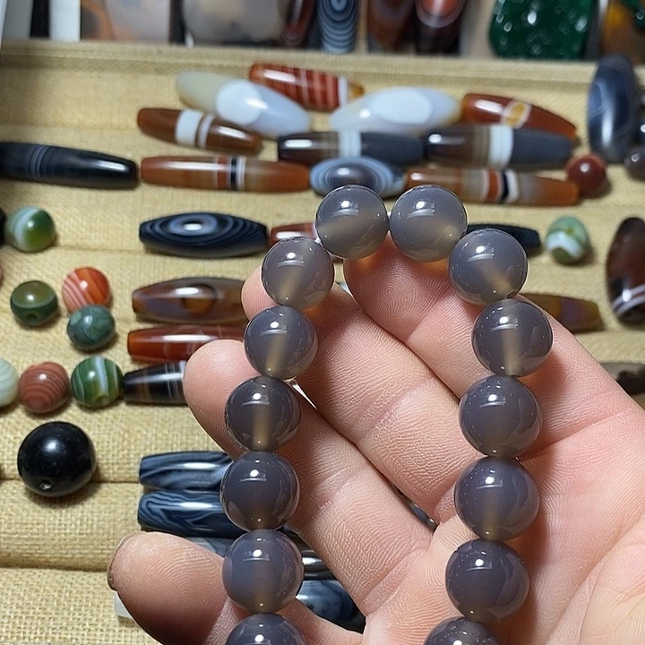 玛瑙/玉髓合金颈饰