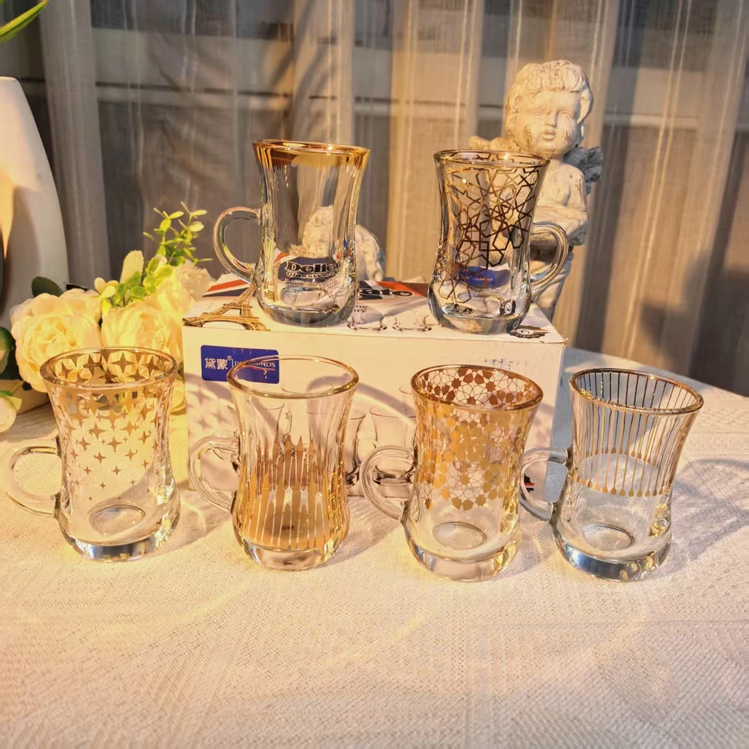 惊喜家咖啡杯茶杯耐热拿铁摩卡杯家用送礼网红茶杯复古加厚欧式