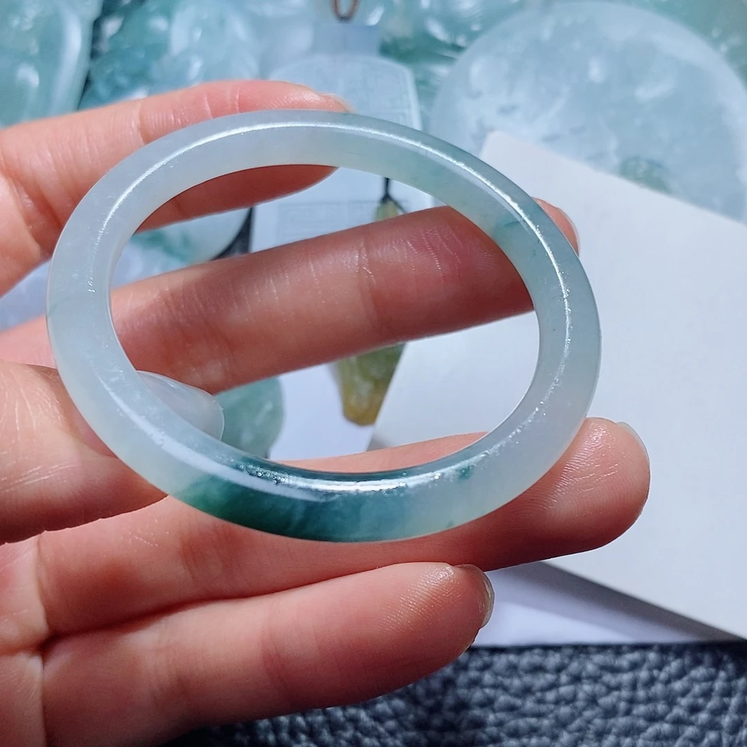 定制翡翠未镶嵌毛货付款后确认抛光