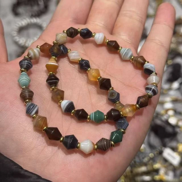 【地主专属】20 H75498-玛瑙DIY手串（缠丝）-多样性发其一-7mm+