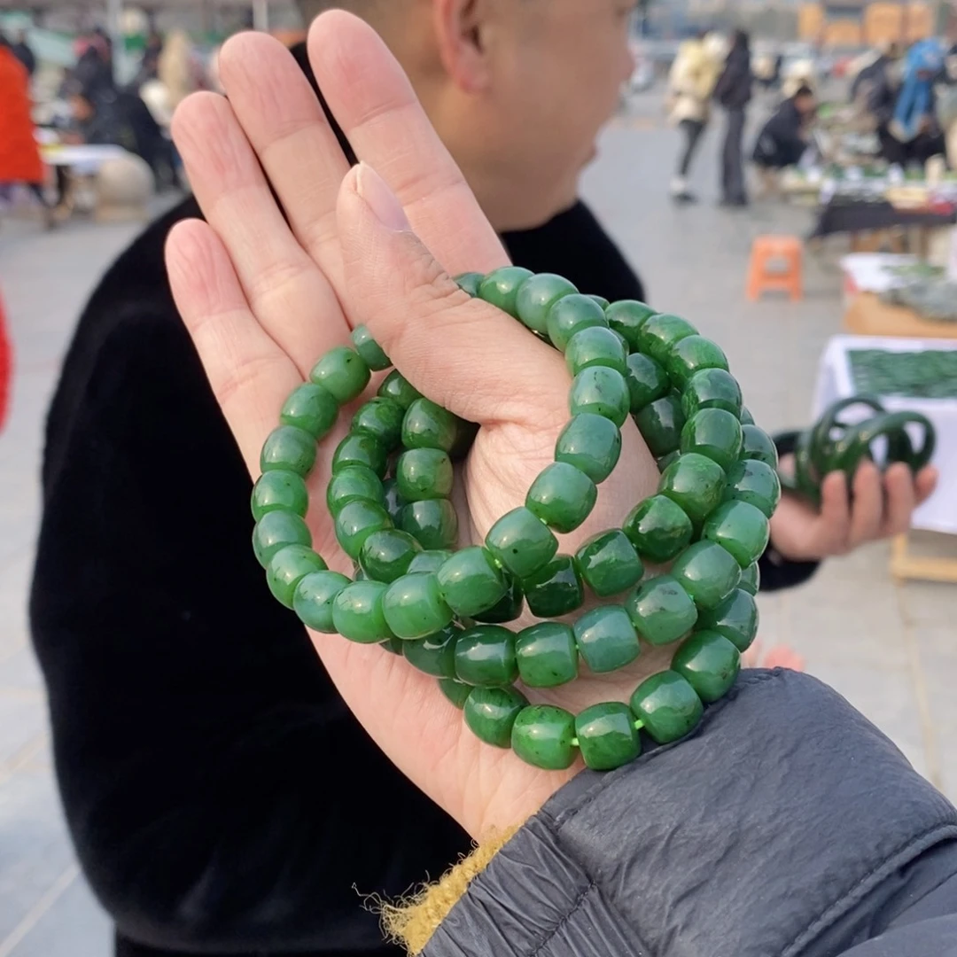 和田玉手串未镶嵌多样性发货 拍一发一