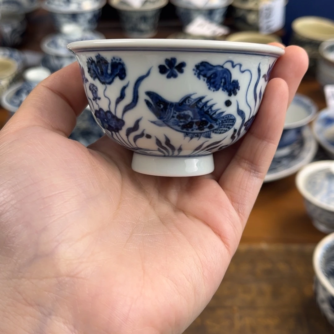 S****微瑕仿明鱼藻压手杯