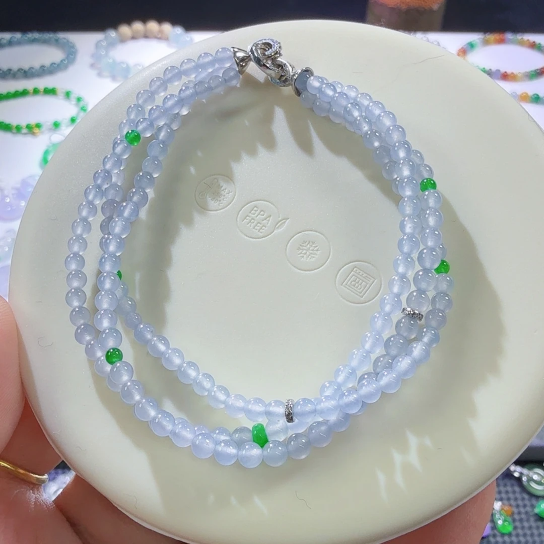 翡翠合金颈饰手串