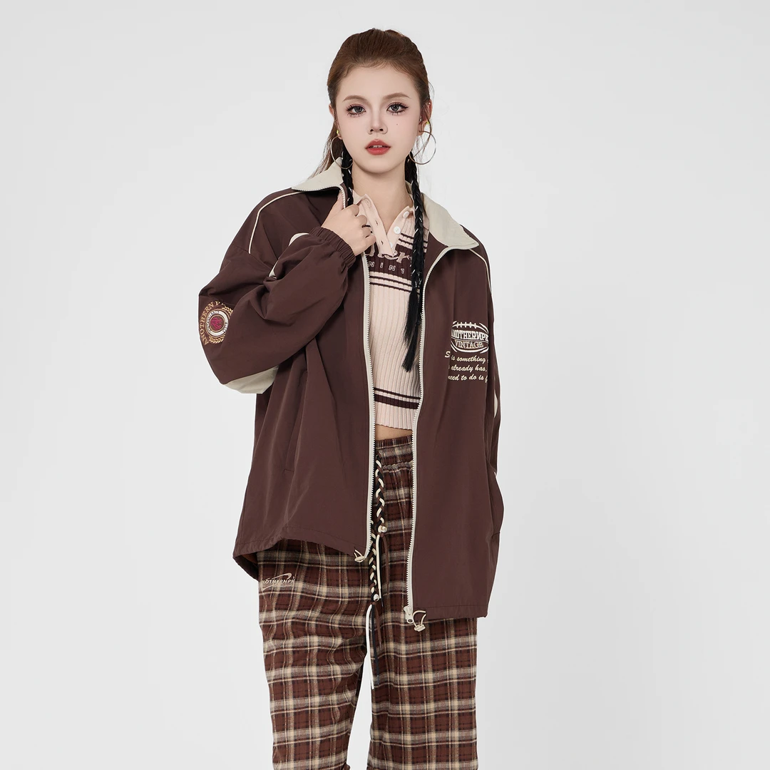 ANPK女装时尚美式复古高级夹克外套AD421I7163
