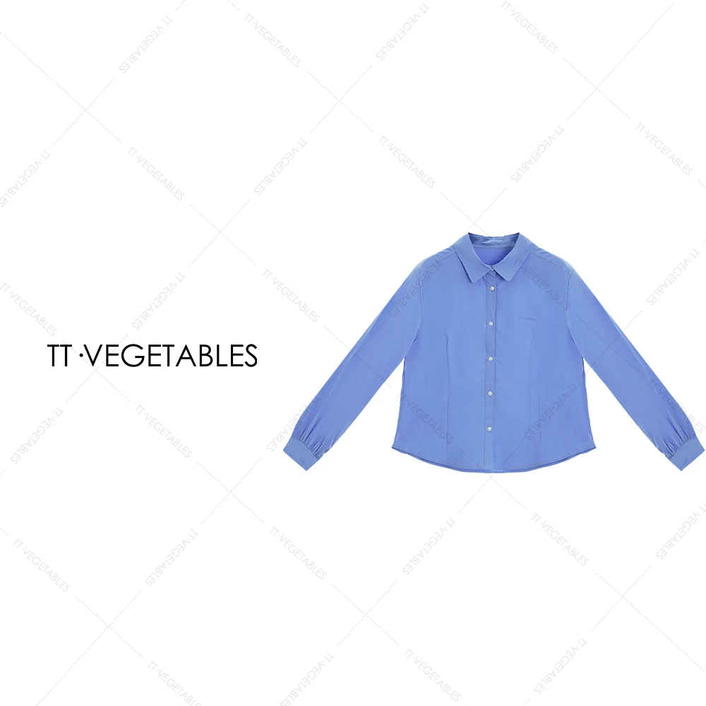 噢芬/小个子 【琴心】长袖衬衣简约通勤长袖衬衫法式薄款522104