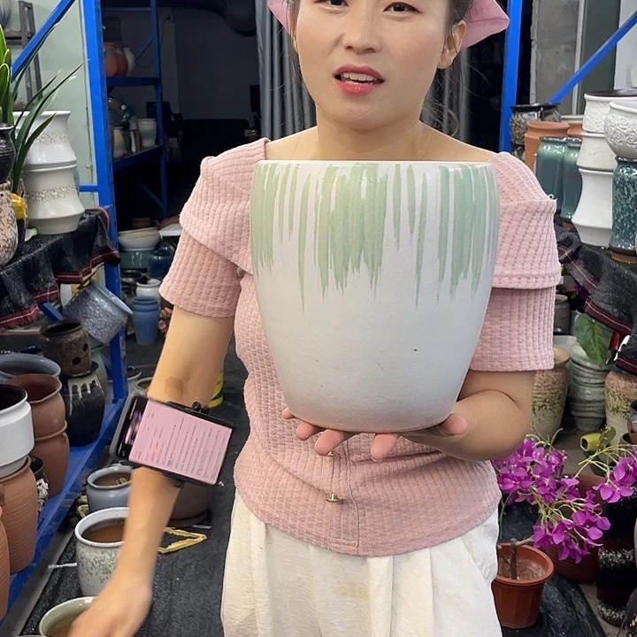 18×19-粗陶花盆包邮