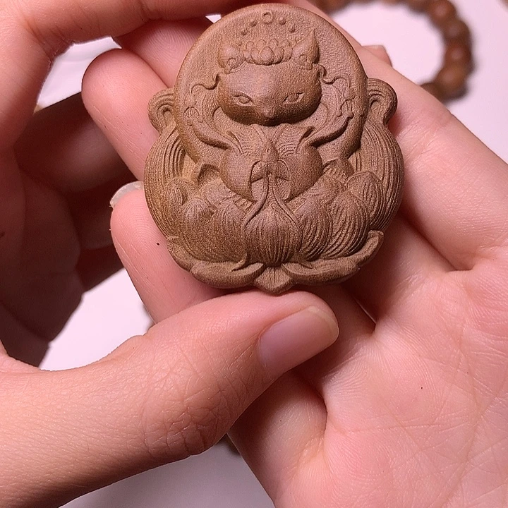 檀香木无事牌檀香凤九