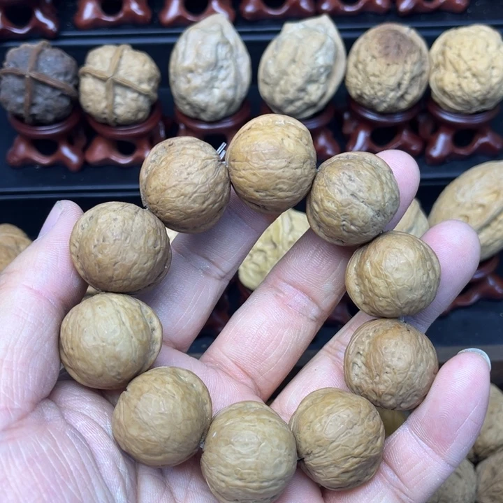 核桃铁核桃奶豆手串