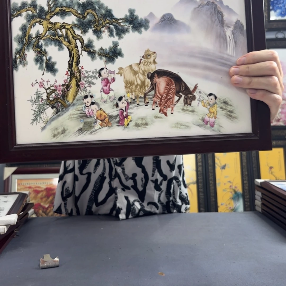 摆件景德镇陶瓷瓷板画