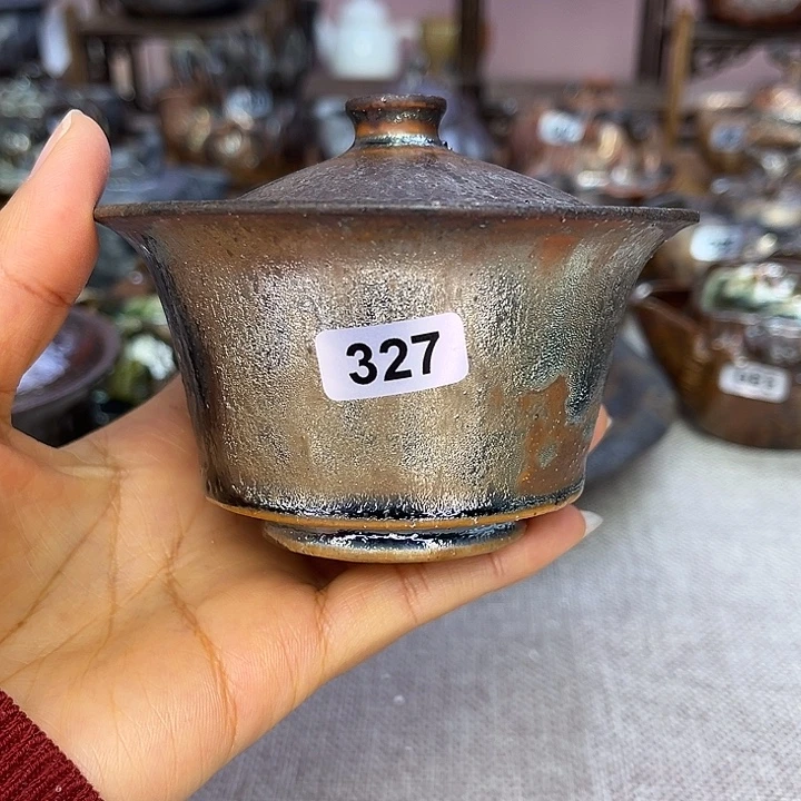 裸柴烧陶瓷手工茶器