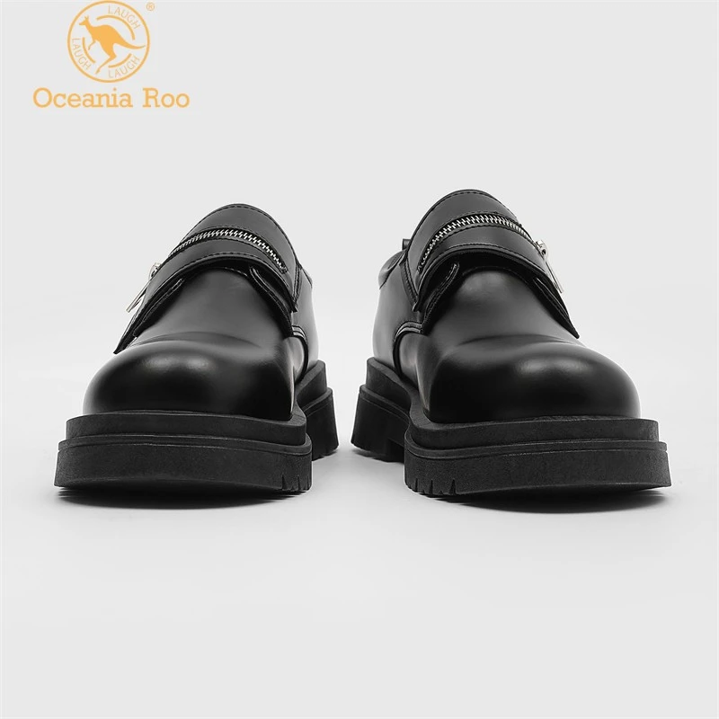 德比鞋男款大头休闲皮鞋男士黑色增高夏季百搭男鞋子爆款2025新款