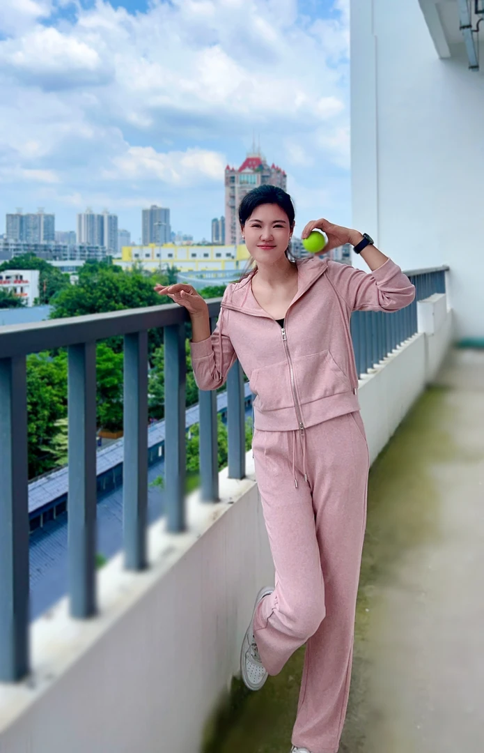 天兰【气质休闲套装】新品超柔超软休闲连帽都市轻运动套装W525103