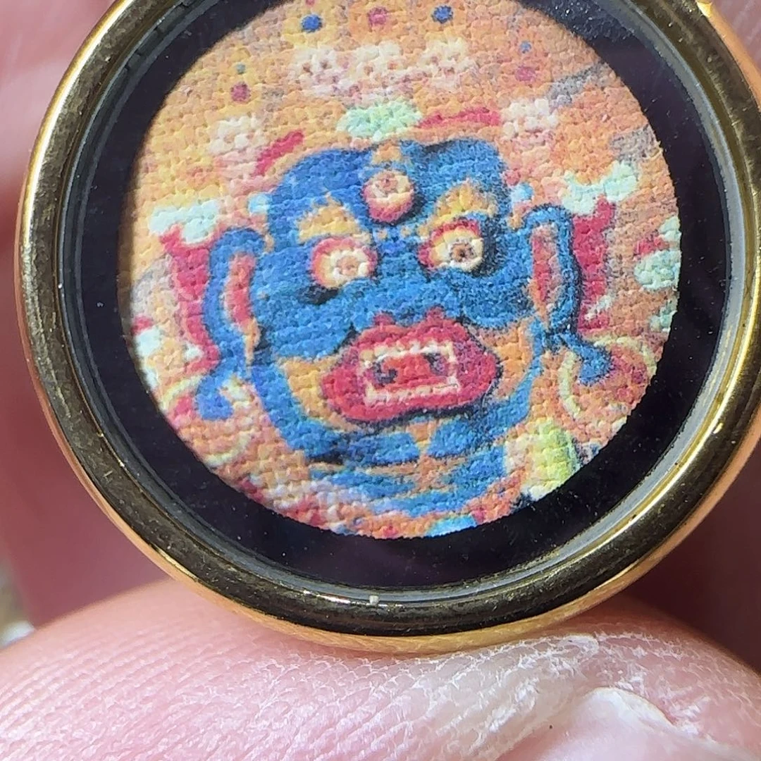 吊坠玛哈嘎拉嘎乌盒带装藏