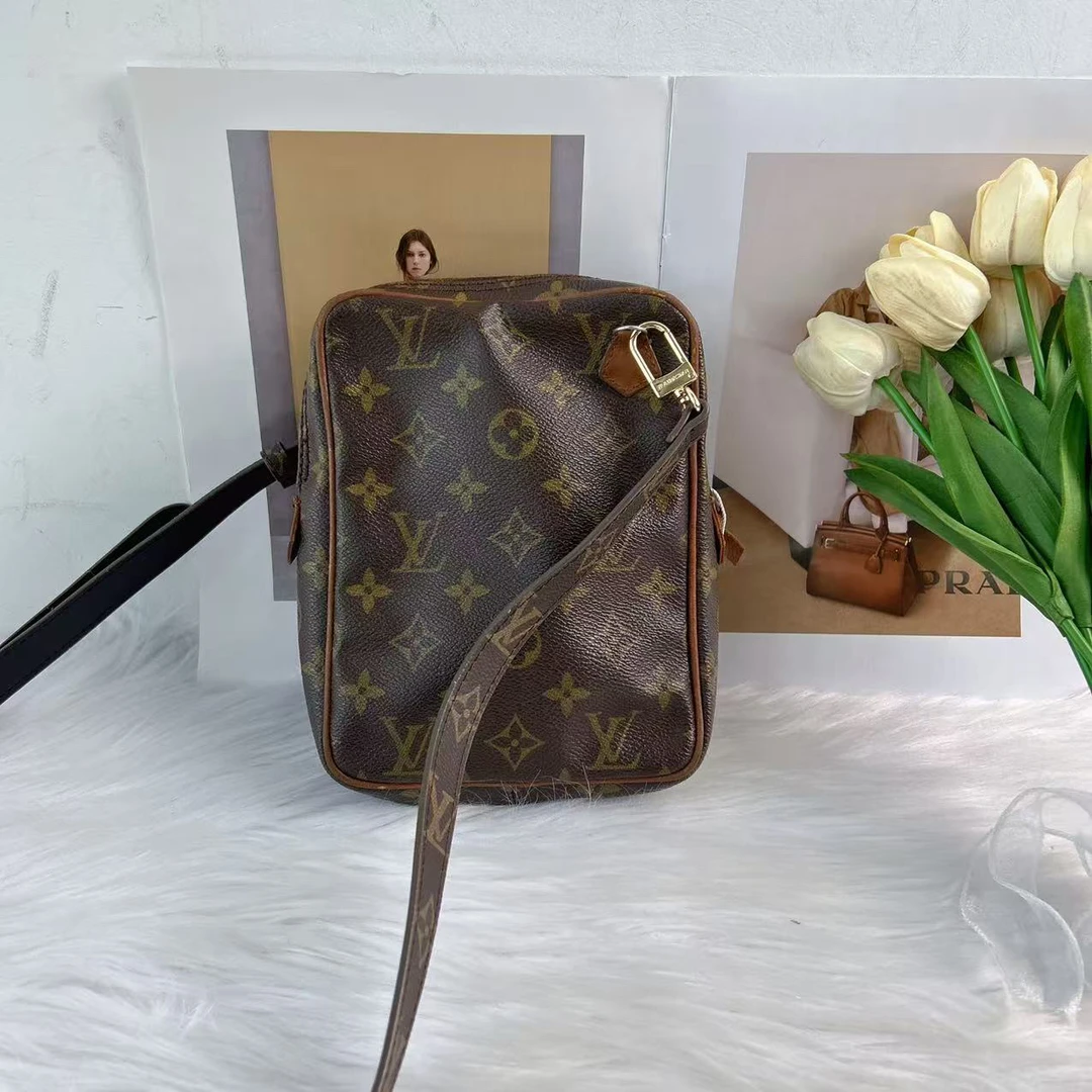 95新 LouisVuitton/路易威登 路易威登百搭全原老花相机包